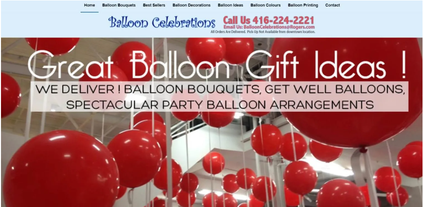 Balloon Celebrations homepage